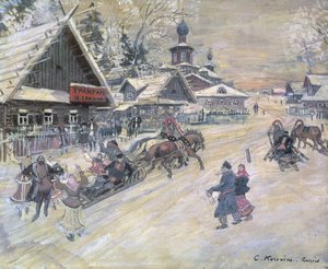 Un paseo festivo, Rusia de Konstantin Alekseevich Korovin